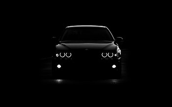 Bmw Car Black Light HD wallpaper