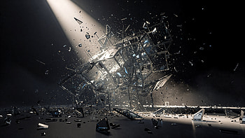 Shattered Symphony () | Falling Apart — | Fragmented Light, Shattered Glass, Broken Glass HD wallpaper