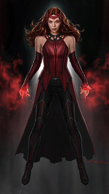 Scarlet Witch, Avengers Supergirl HD phone wallpaper