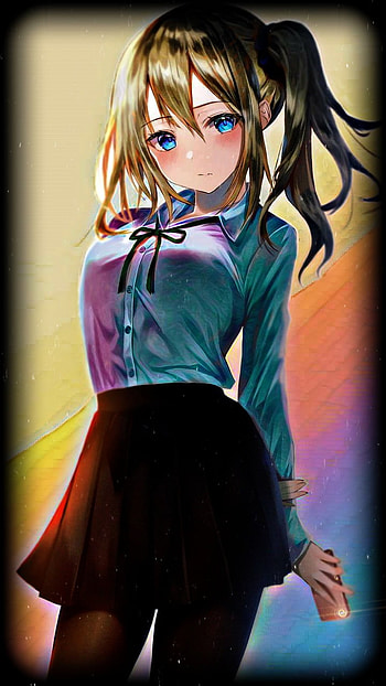 Anime girl, girl, anime, cute HD phone wallpaper