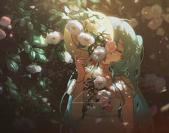 Hatsune Miku Floral Dream – Anime Vocaloid, Hatsune Miku, Anime, Vocaloid HD wallpaper
