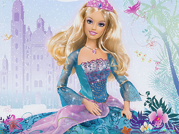 Barbie, sweet, flower, movie, princess HD wallpaper