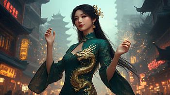 AI Art, Woman HD wallpaper