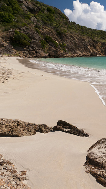 Grande Saline beach, Caribbean beauty, Saint Barthlemy, Windows 10 spotlight HD phone wallpaper