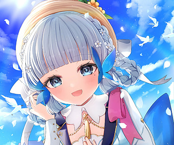Kamisato Ayaka, Kamisato Ayaka (Genshin Impact), video game, Genshin Impact HD wallpaper