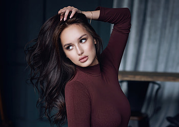 Girl Brown Eyes, girls, model HD wallpaper