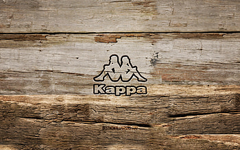 Kappa wooden logo, , wooden backgrounds, brands, Kappa logo, creative, wood carving, Kappa HD wallpaper
