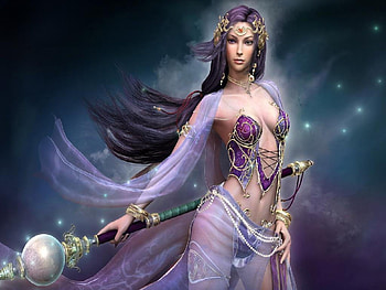 Sorcerer, lady, fantasy, girl, woman, female HD wallpaper