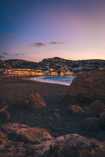 Nature, Sea, City, Building, Rocks, Coast HD phone wallpaper