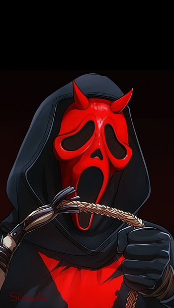 Demon Ghost face, Scream, Killer HD phone wallpaper