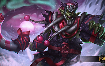 Amun-Ra, craciun, grinch, man, heroes of newerth, pink, fantasy, christmas, game, creature HD wallpaper