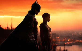 Robert Pattinson As Batman And Zoe Kravitzs As Catwoman The Batman 2022 , the-batman, batman, catwoman, superheroes, movies, 2022-movies, robert-pattinson, zoe-kravitz HD wallpaper