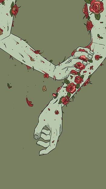 Hands, aesthetic, flower HD phone wallpaper