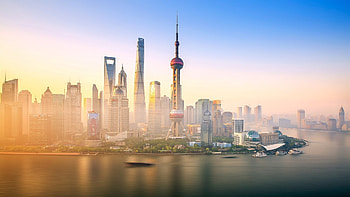 Shanghai Skyline, Huangpu River, Majestic skyline view, Urban landscape HD wallpaper