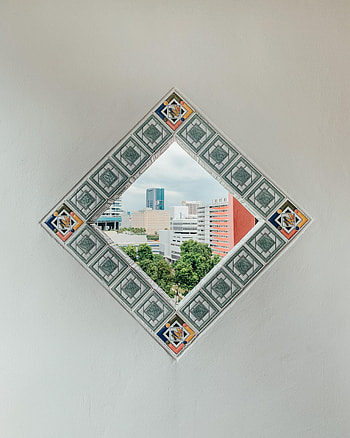 Building, Miscellanea, Miscellaneous, Wall, Window, View From The Window, Tile HD phone wallpaper