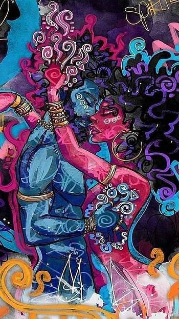 Pareja, amor, abstracto HD phone wallpaper