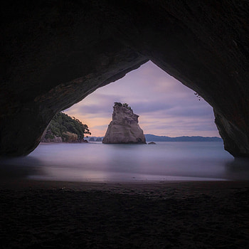 Nature, Water, Rock, Dark, Cave HD phone wallpaper