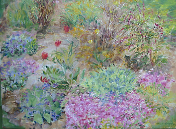 Spring Comes Softly, colorful, abstract, painting, other, garden, flowers HD wallpaper