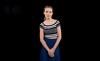 Pretty, blonde, actress, Willa Fitzgerald HD wallpaper