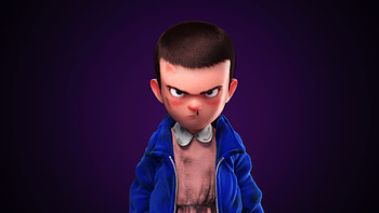 Eleven Stranger Things Art , stranger-things, tv-shows, artist, artwork, digital-art, artstation HD wallpaper