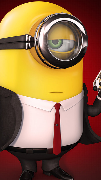 Hitman, Minions HD phone wallpaper