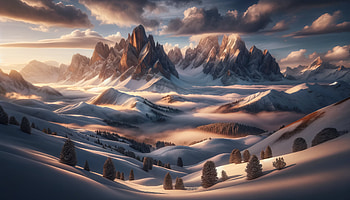 Majestic Snow-Capped Mountain Peaks, Snowy Mountain, mountain, winter, landscape, snow HD wallpaper