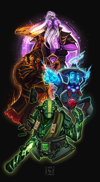 Spirit brothers, Dota 2 HD phone wallpaper