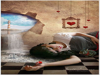 dream, robin, ocean, love, rabbit HD wallpaper