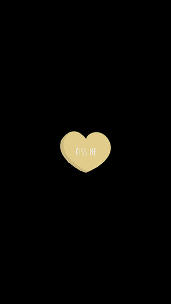 Love, Inscription, Heart, Kiss HD phone wallpaper