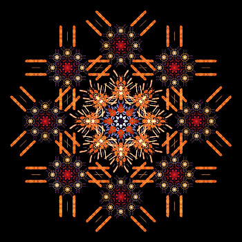 Abstract, Multicolored, Motley, Pattern, Fractal, Symmetry HD phone wallpaper
