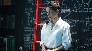 Adria Arjona White Shirt Morbius HD wallpaper