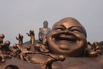Maitreya with His Master, buddha HD wallpaper