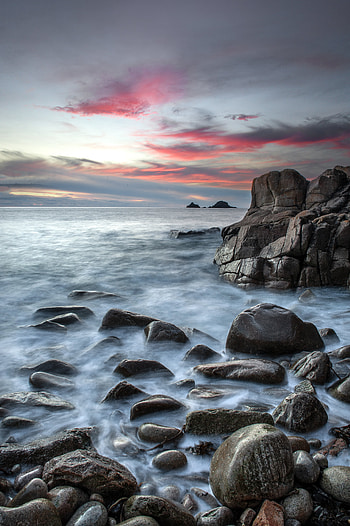 Nature, Water, Stones, Sea, Rocks, Coast HD phone wallpaper