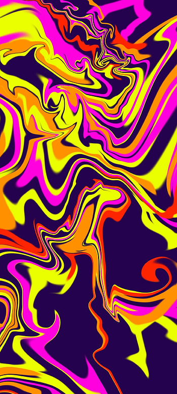 Abstract String Art, psychedelic, Amoled, bright, paint, colourful HD phone wallpaper