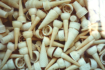 Ice Cream Cone Piles, ice-cream, cone HD wallpaper