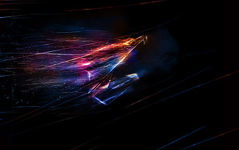 Aorus Gigabyte abstract logo, , creative, neon rays, Aorus Gigabyte HD wallpaper