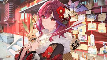 Virtual-Youtuber, ANime, girl, Virtual, Youtuber HD wallpaper