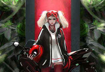 Ann Takamaki, beautiful, girl, art HD wallpaper