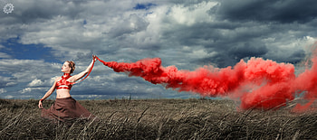 red dream, dream, red HD wallpaper