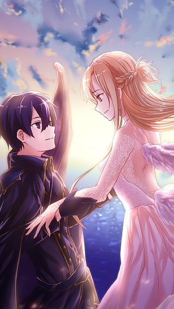 Kirito, Asuna, , Samantha Johnson's design HD phone wallpaper