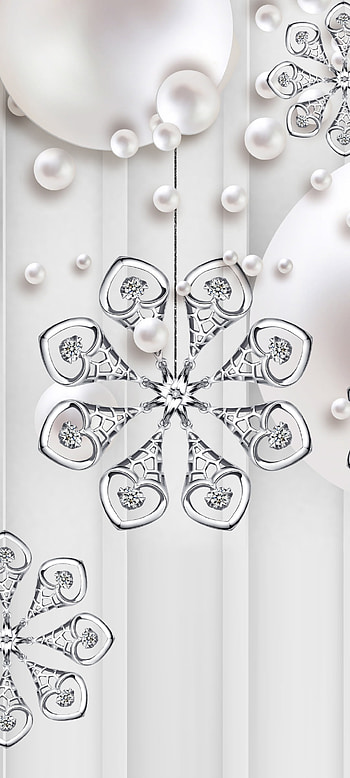 HeartandFlower, love, beautiful, ornament, premium, white, luxury, silver HD phone wallpaper