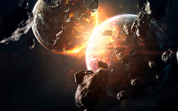 Stones, Universe, Glow, Planet, Meteorite HD wallpaper