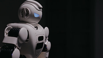 Close up of a robot, stock video, Detailed view, Robot technology HD wallpaper