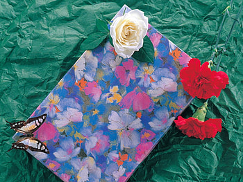 For You, rose, butterfly, , carnation, gift, paiting HD wallpaper