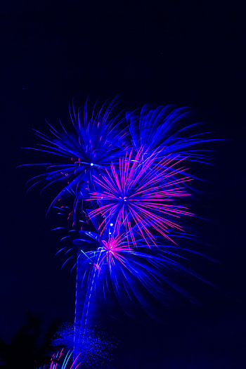 Holidays, Sky, Salute, Dark, Sparks, Fireworks, Firework HD phone wallpaper