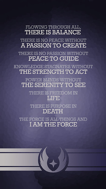 Grey Jedi Code HD phone wallpaper