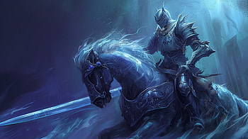 Ethereal Fantasy Knight on Horseback, fantasy, fantasy knight, knight, horse, armor HD wallpaper