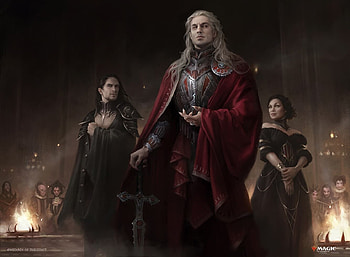 Vampires, martina fackova, fantasy, art, man, girl, luminos, vampire, dark HD wallpaper