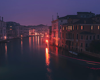 Cities, Rivers, Building, Lights, Night City HD wallpaper