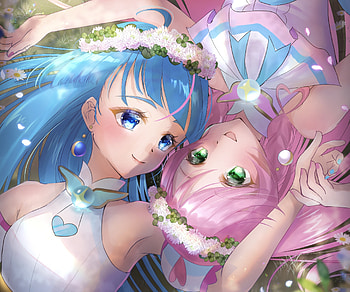 Nijigaoka Mashiro & Sora Harewataru, Sora Harewataru, Nijigaoka Mashiro, Cure Prism, Anime, Hirogaru Sky! Pretty Cure HD wallpaper